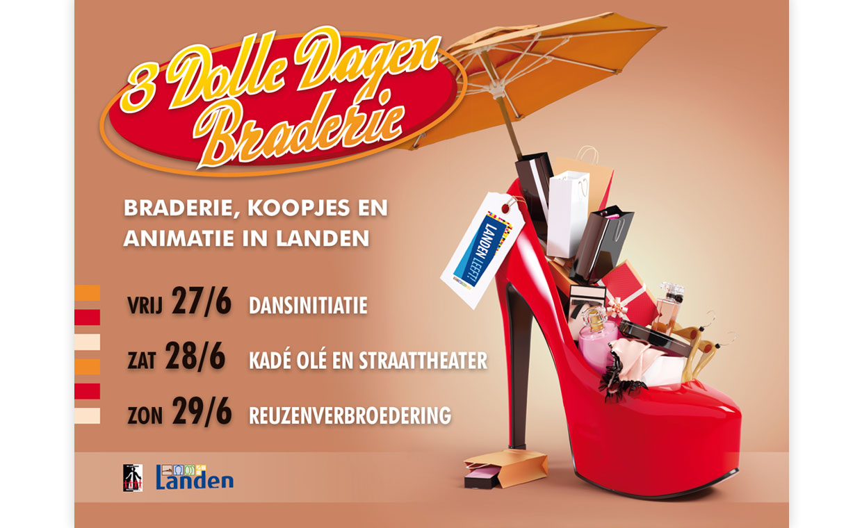 Concept, creatie & productie visual Braderie Landen